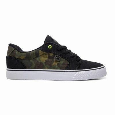 DC Anvil Canvas Men's Black/Camo Sneakers Australia Online NZR-814